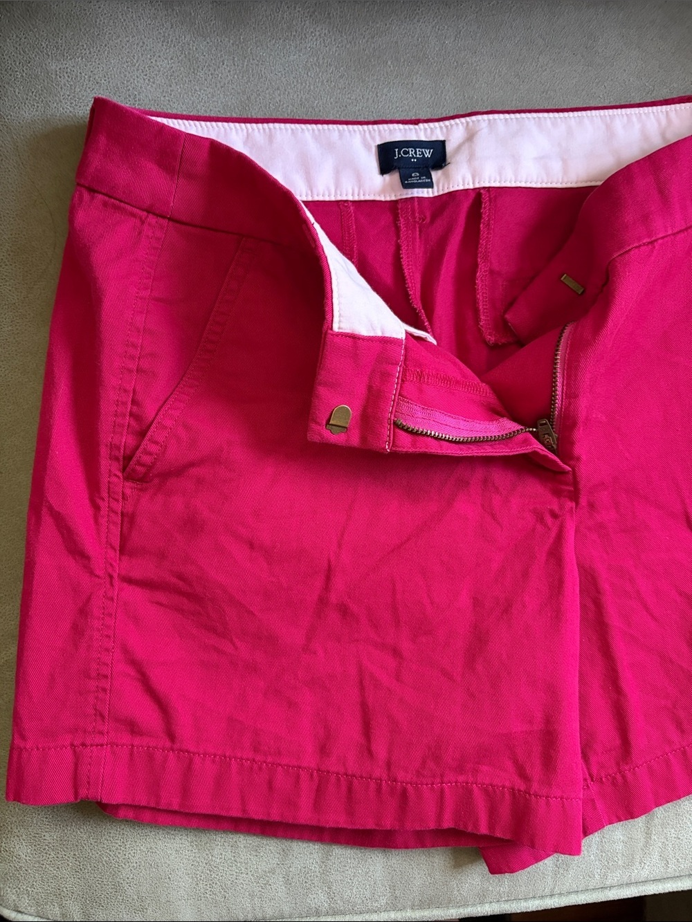 J. Crew Pink Cotton Shorts 8